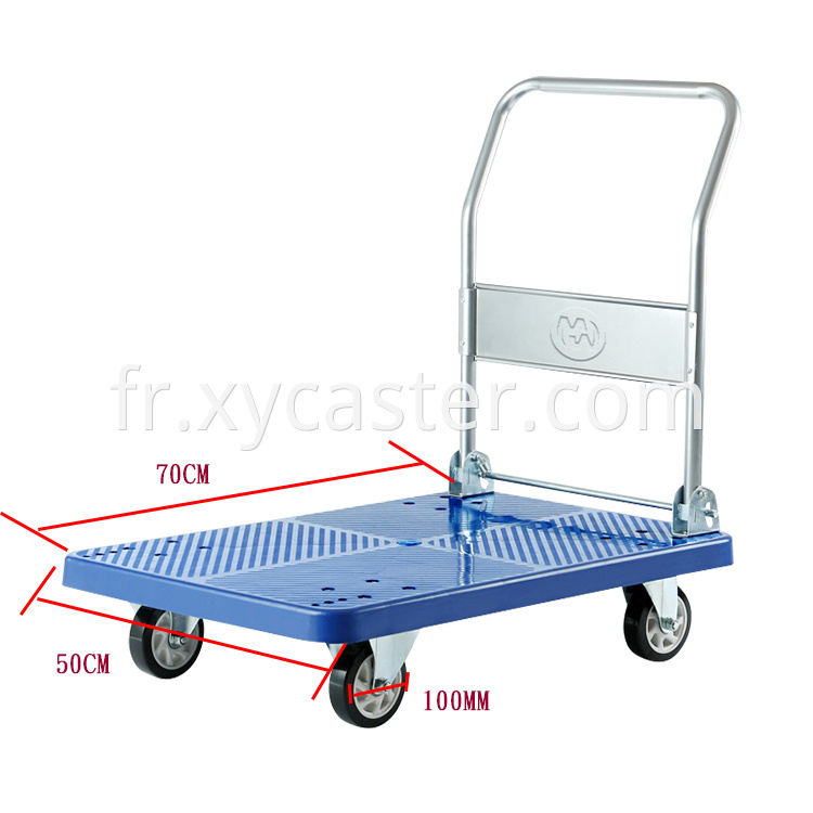 Blue Folding Platform Trolleys